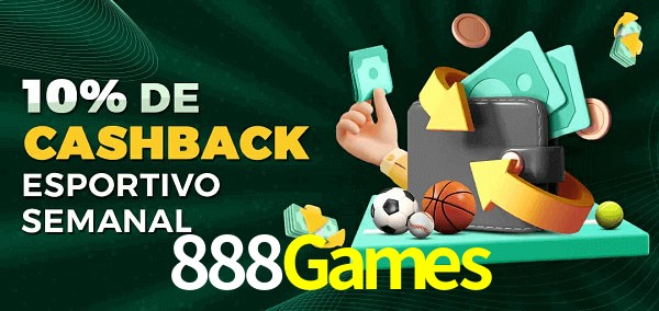 10% de bônus de cashback na 888Games